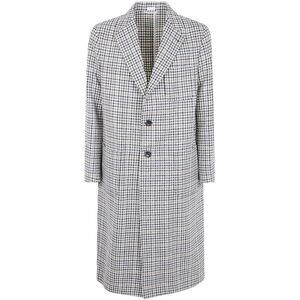 Thom Browne Men Unconstructed Elongated Coat Check Hunting Tweed